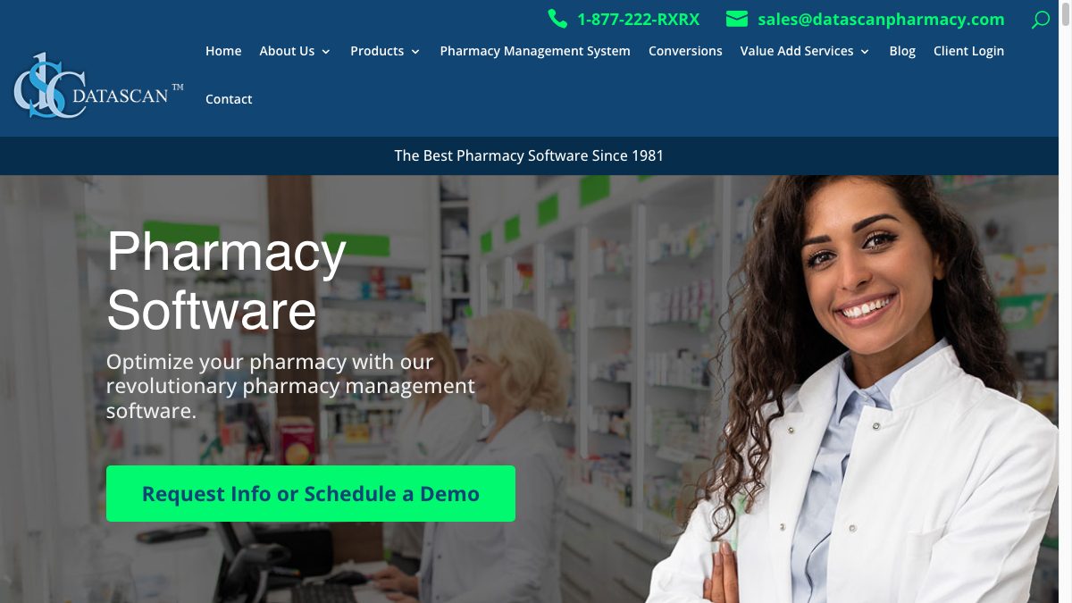 Datascan Pharmacy website preview