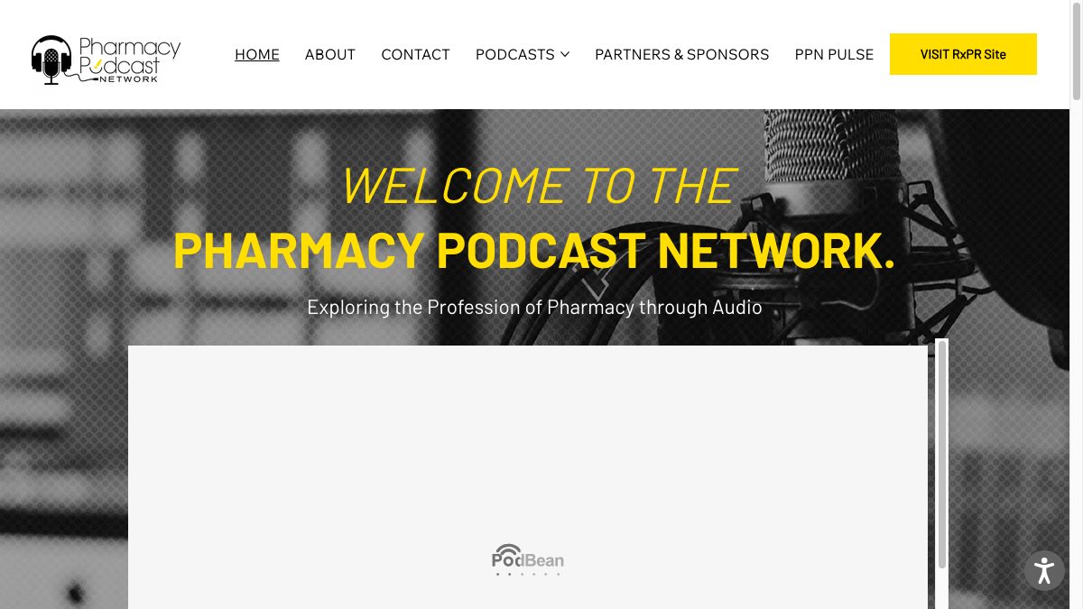 Pharmacy Podcast Network website preview