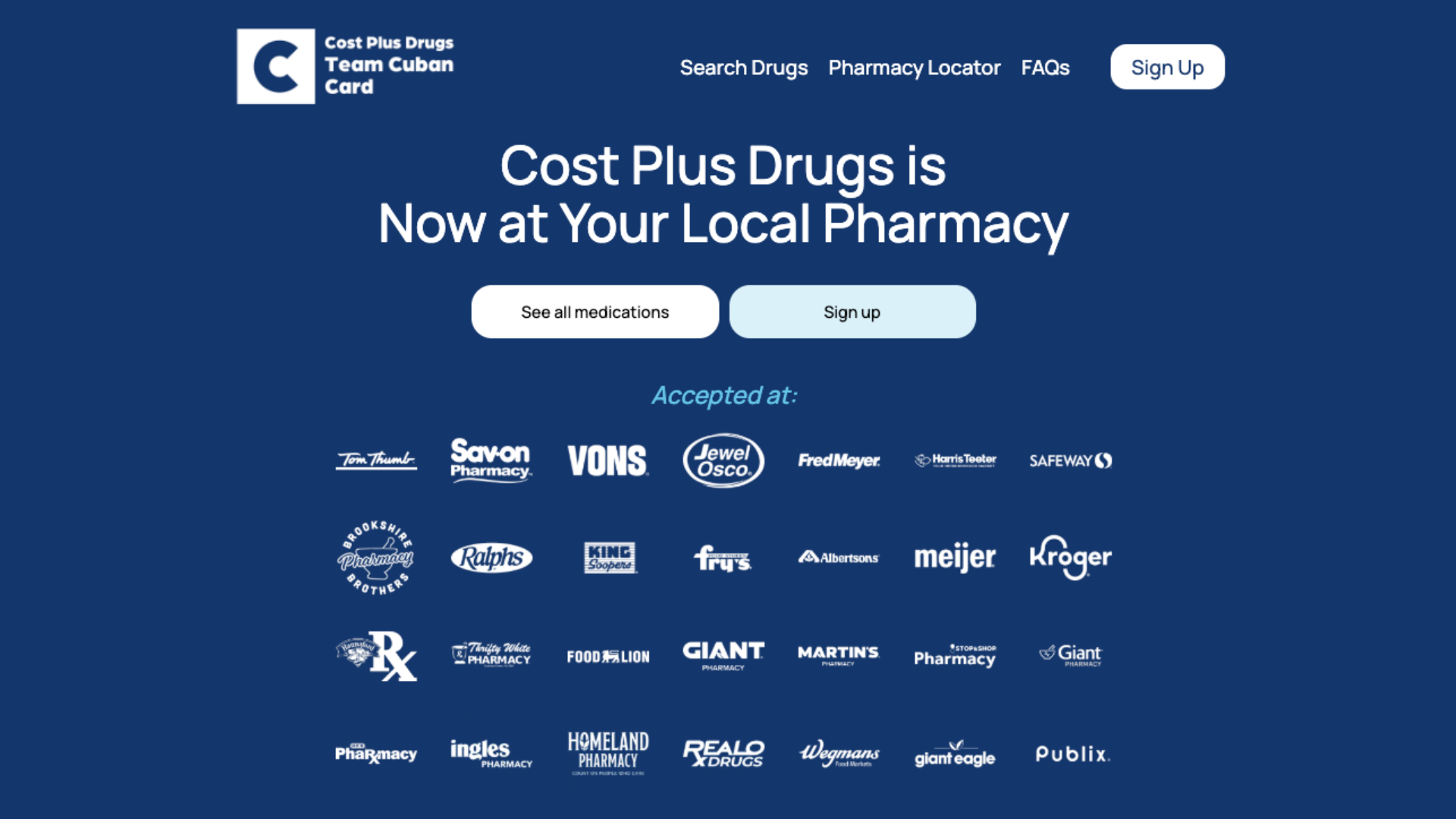 Cost Plus Drugs affiliate and partner network logos