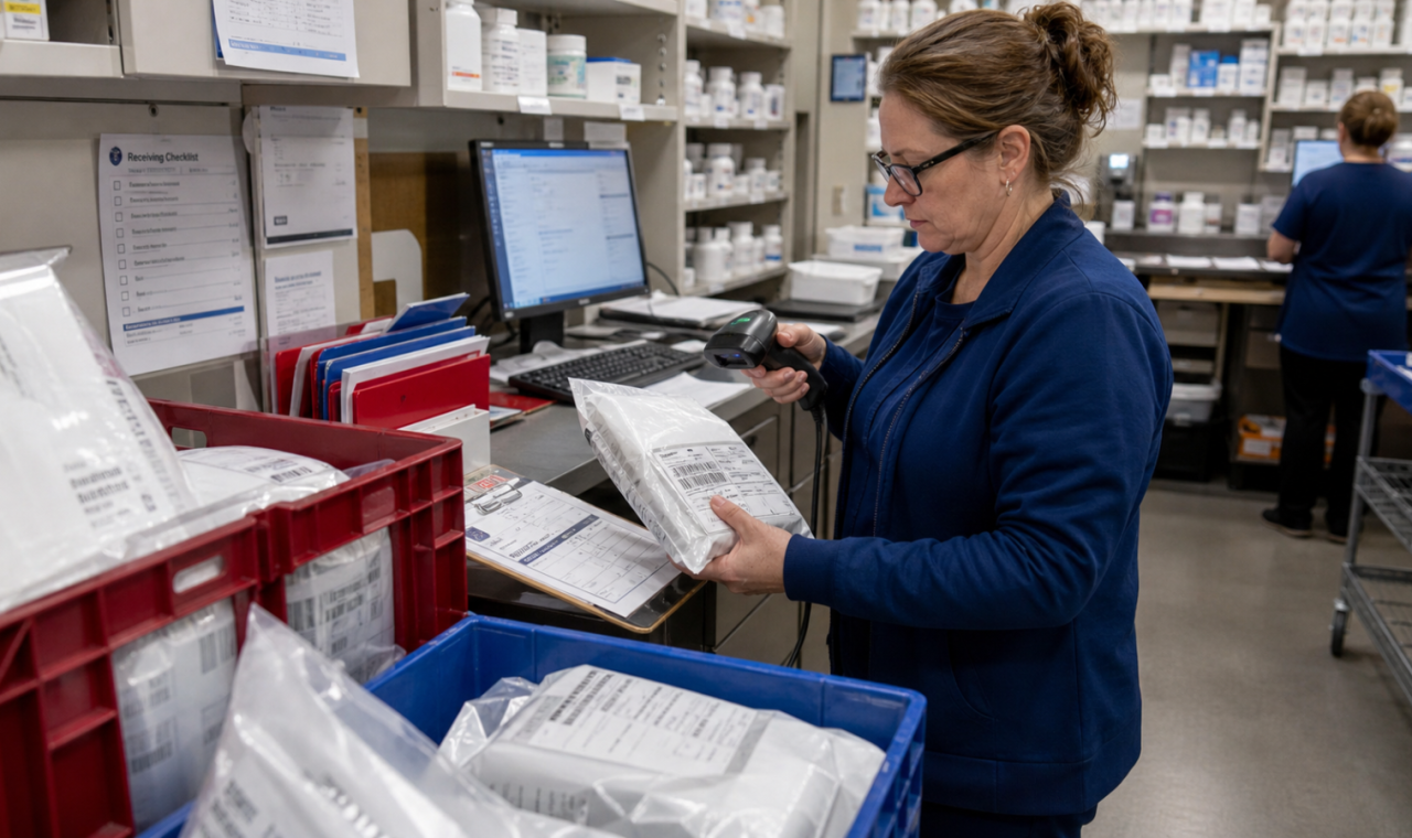 DSCSA editorial featured image for DSCSA Readiness Is Now an Operational Issue for Pharmacies, showing a realistic pharmacy operations scene