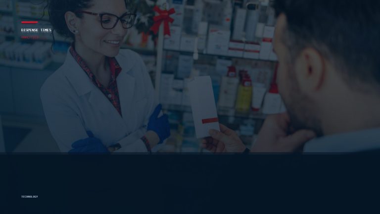 Pharmacy analytics dashboard showing workflow, inventory, and reimbursement signals