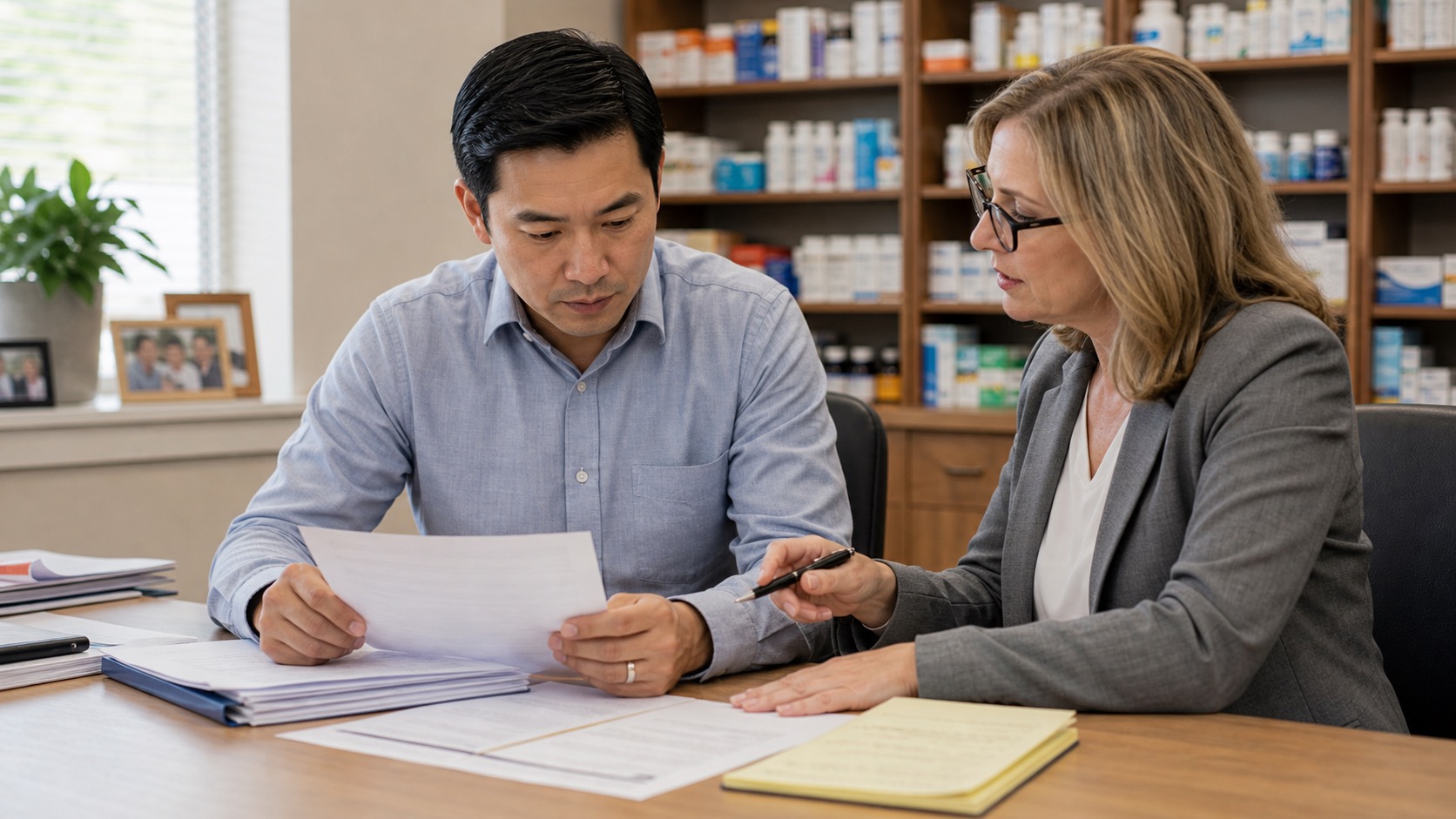 Independent pharmacy PBM contract review meeting