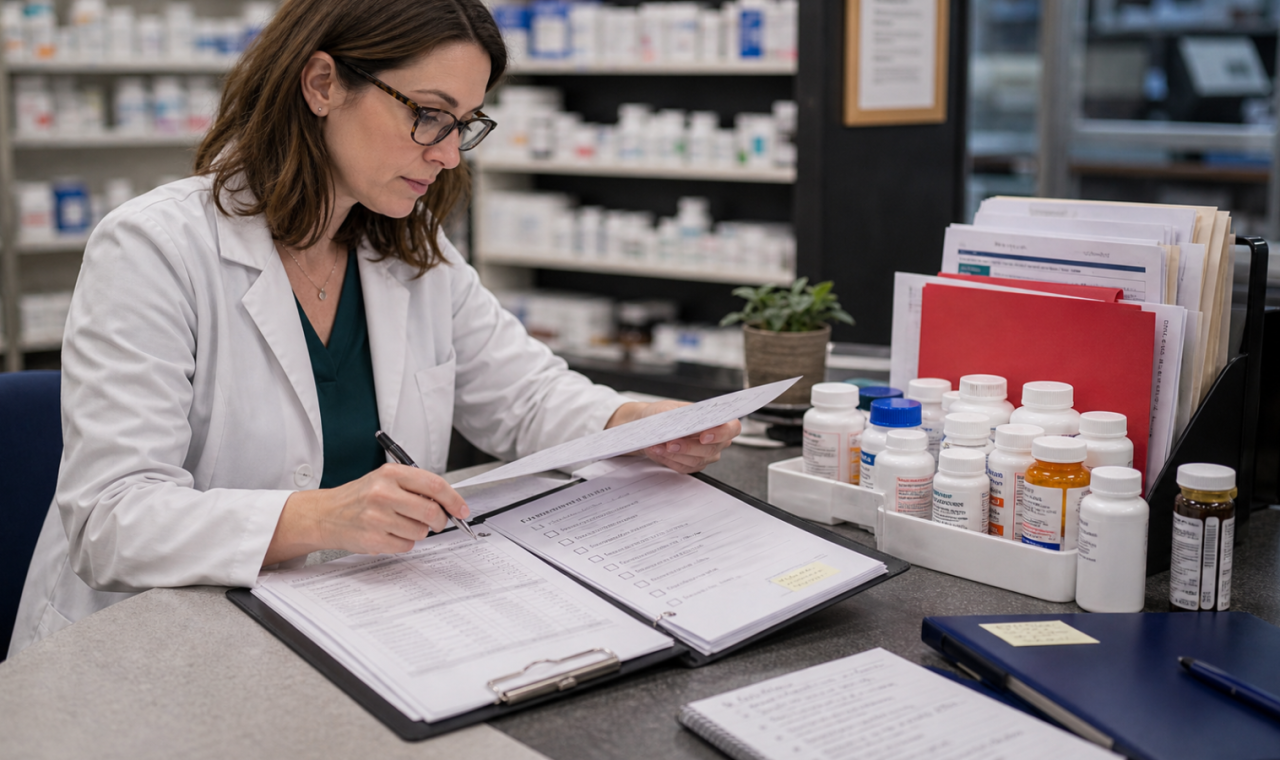 Clinical Services editorial featured image for How Pharmacies Can Identify Patients Who Need More Support, showing a realistic pharmacy operations scene