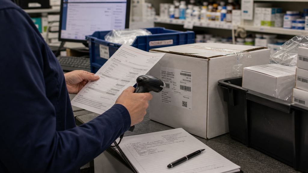 DSCSA editorial featured image for Why DSCSA Compliance Depends on More Than Technology, showing a realistic pharmacy operations scene