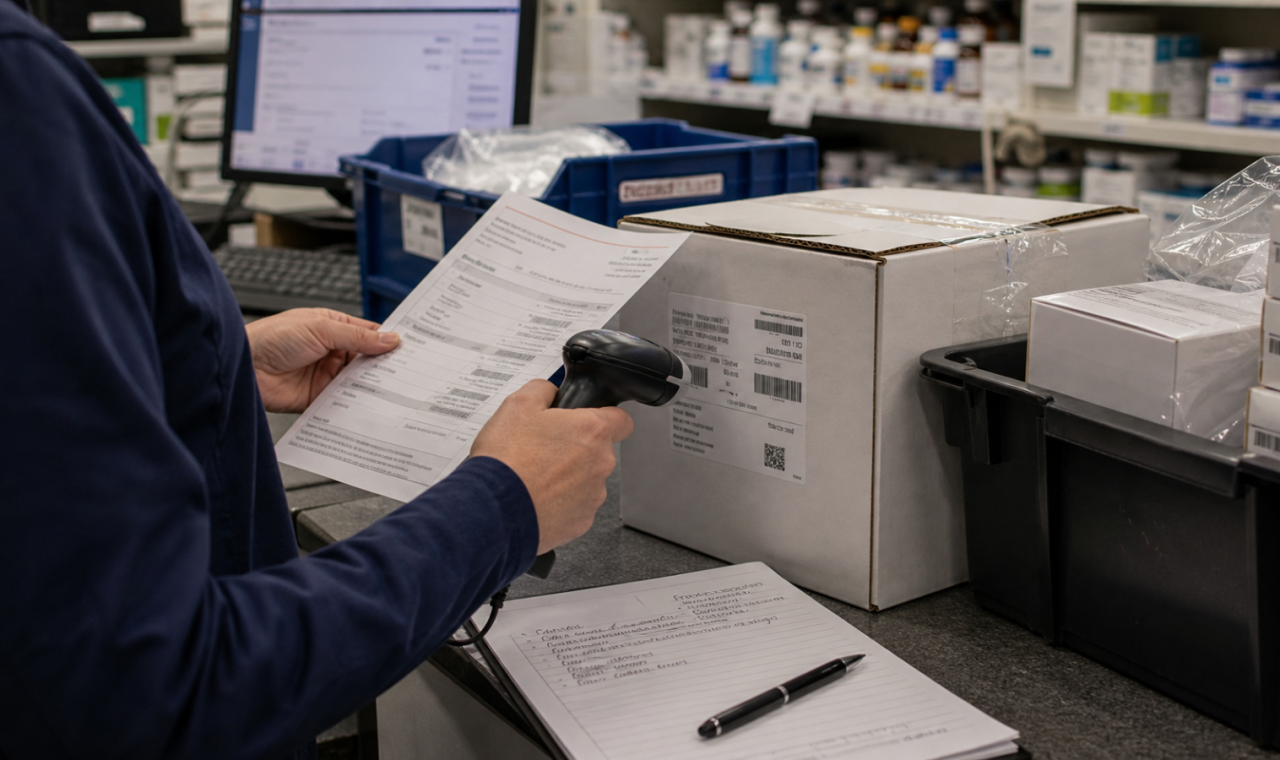 DSCSA editorial featured image for Why DSCSA Compliance Depends on More Than Technology, showing a realistic pharmacy operations scene